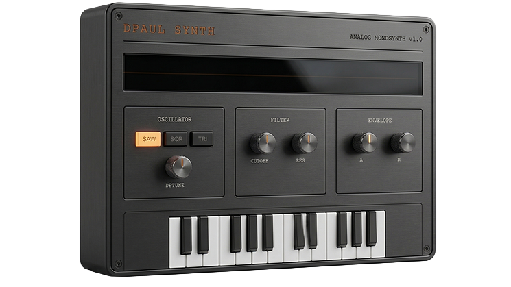 DPAUL Synth MKI 3D render