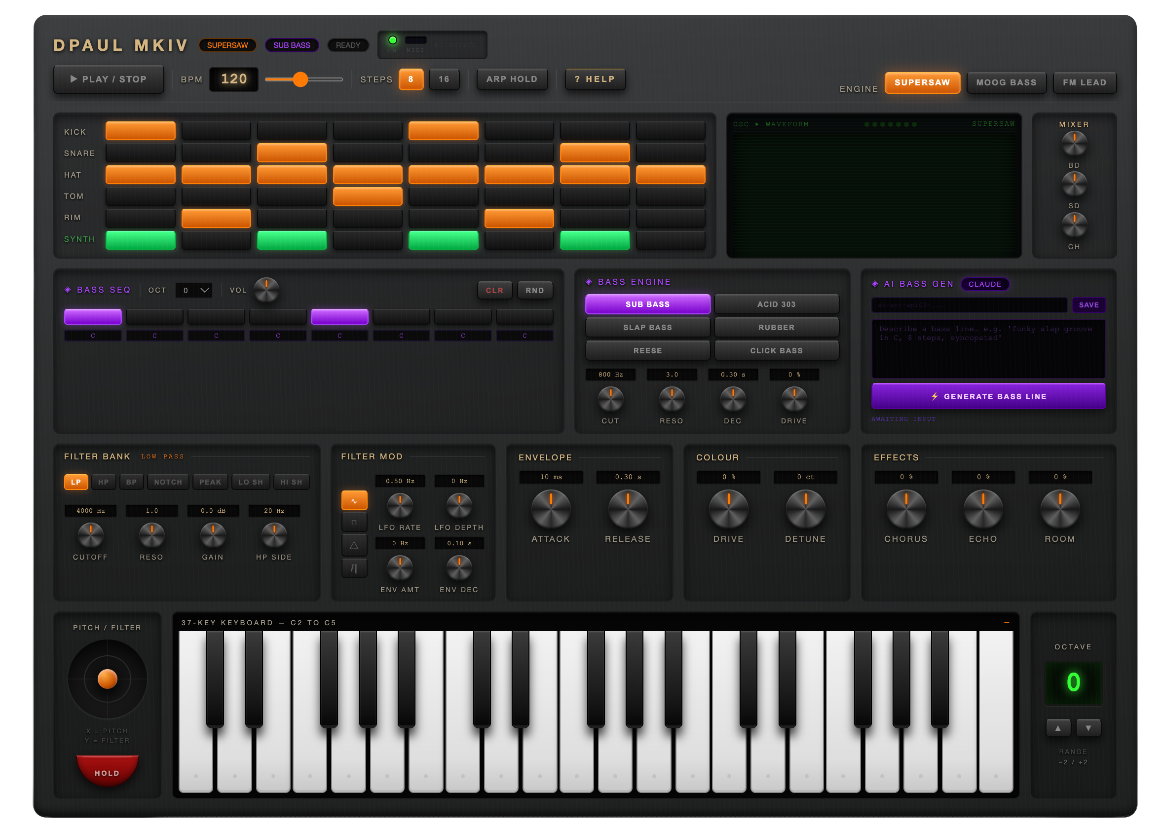 DP-ONE MkV - finished HTML interface