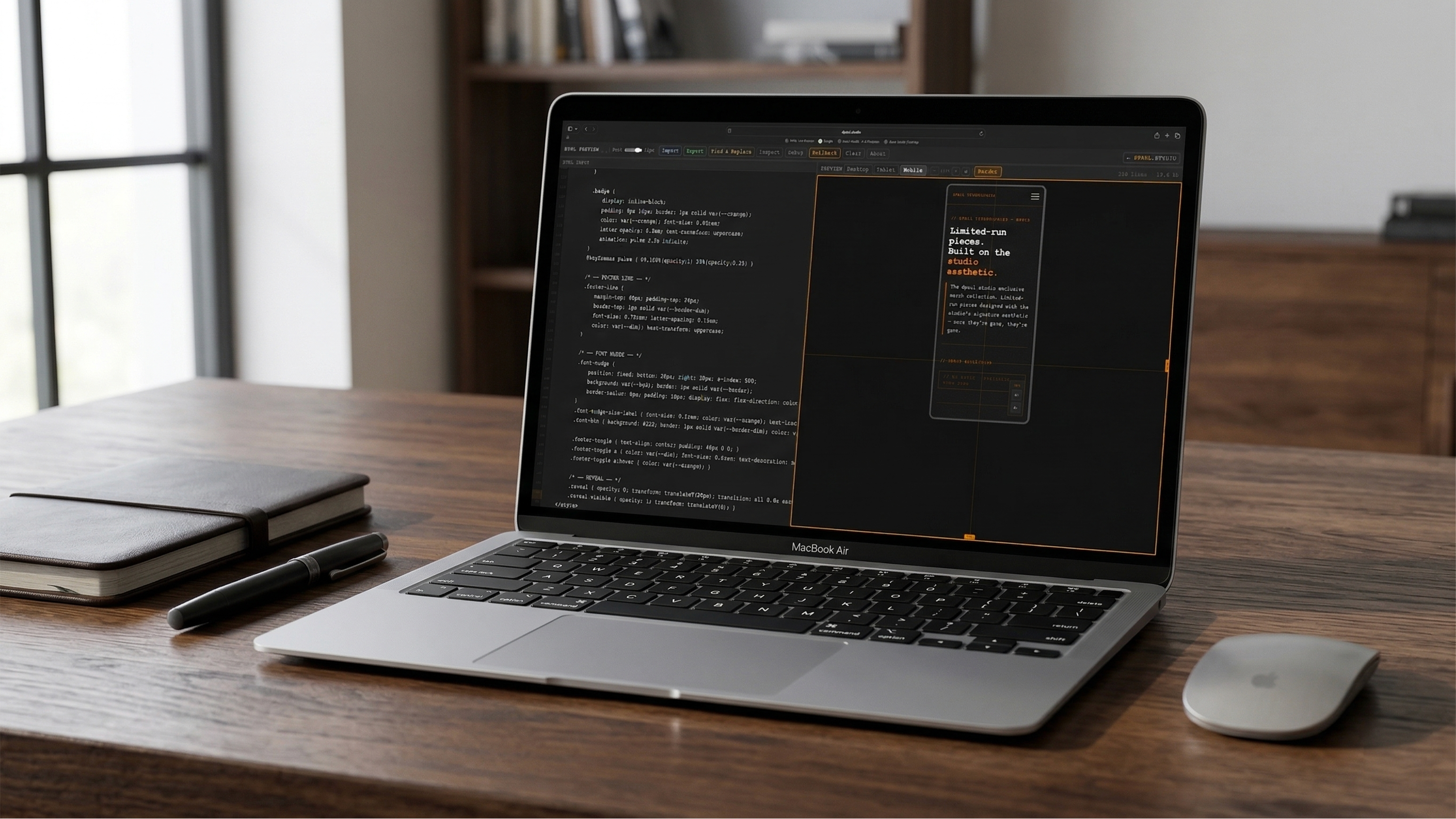 HTML-Live on a MacBook
